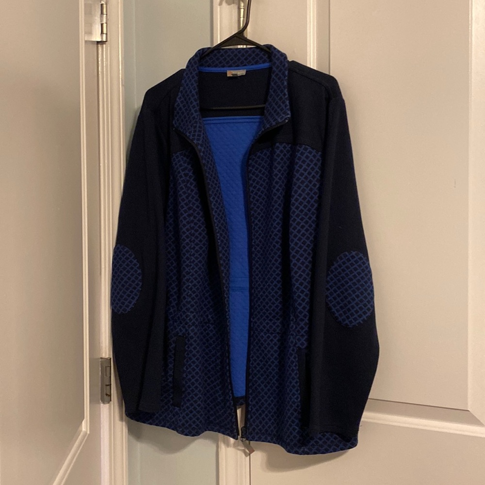 Talbots Navy Zip Up